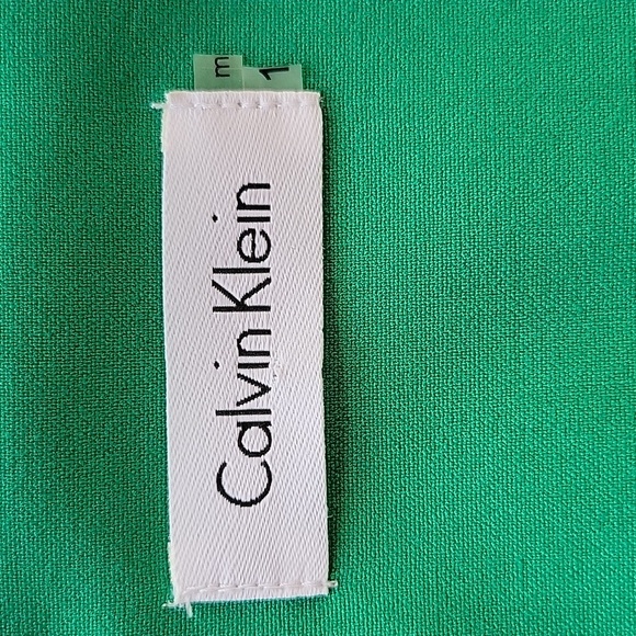 Calvin Klein Ruched Sheath Dress Turquoise Size 12 - Picture 11 of 13